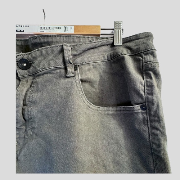 O’Neill Men's Pants 40 Green Straight-Fit Zip Fly Slim Stretchable Jeans - Picture 4 of 16